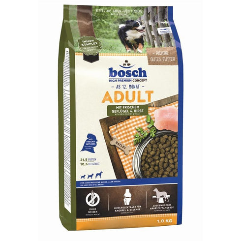 Hrana uscata pentru caini Bosch Adult cu pui 1 kg